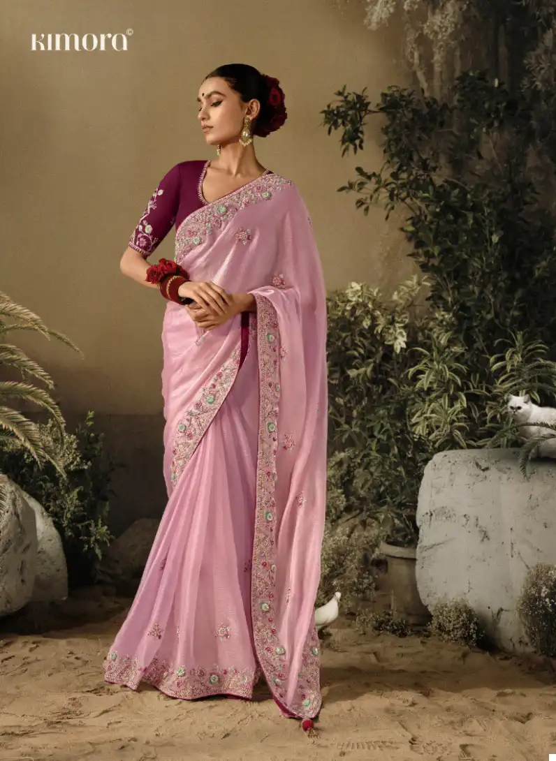 Kimora Saawariya Pure Fancy Wholesale Sarees Catalog — Wholesale Sarees, Kimora wholesale from Surat - Gallery Image 10