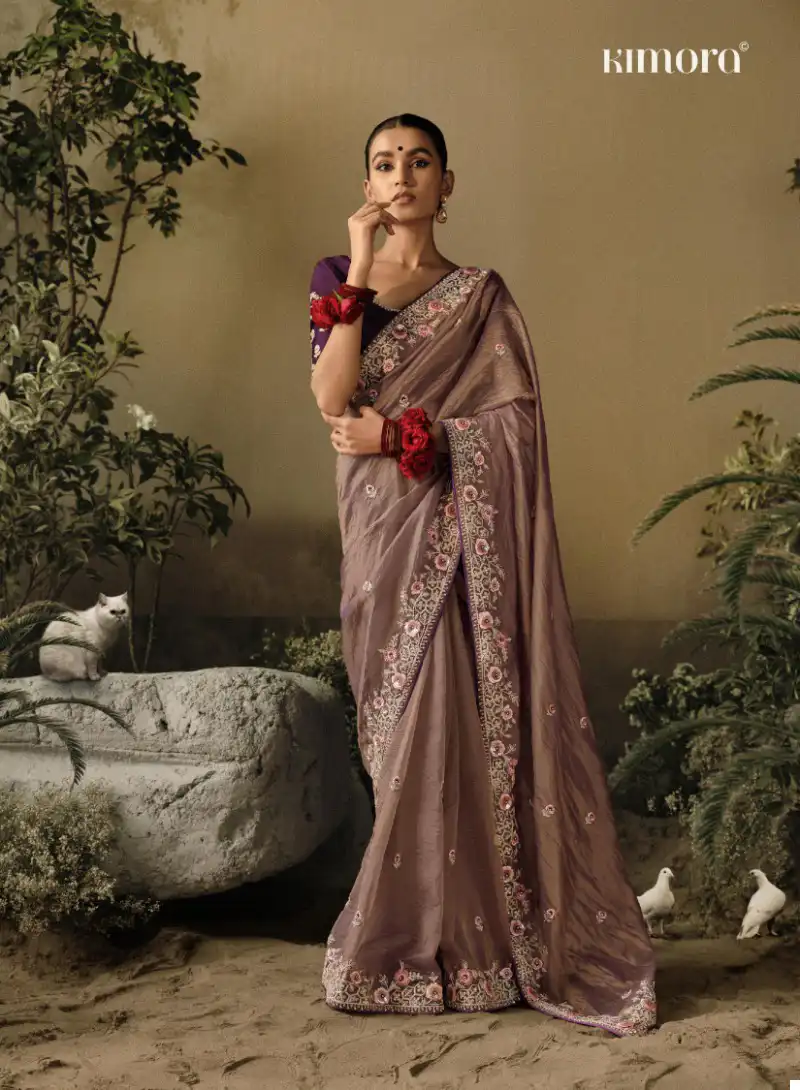 Kimora Saawariya Pure Fancy Wholesale Sarees Catalog — Wholesale Sarees, Kimora wholesale from Surat - Gallery Image 3