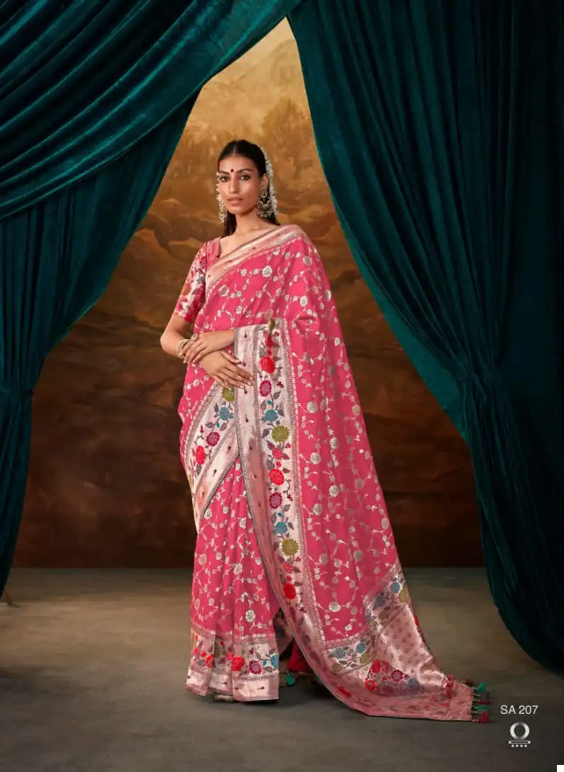 Kimora Sakhi Viscose Zari Silk Wholesale Fancy Sarees Catalog — Wholesale Sarees, Kimora wholesale from Surat - Gallery Image 9
