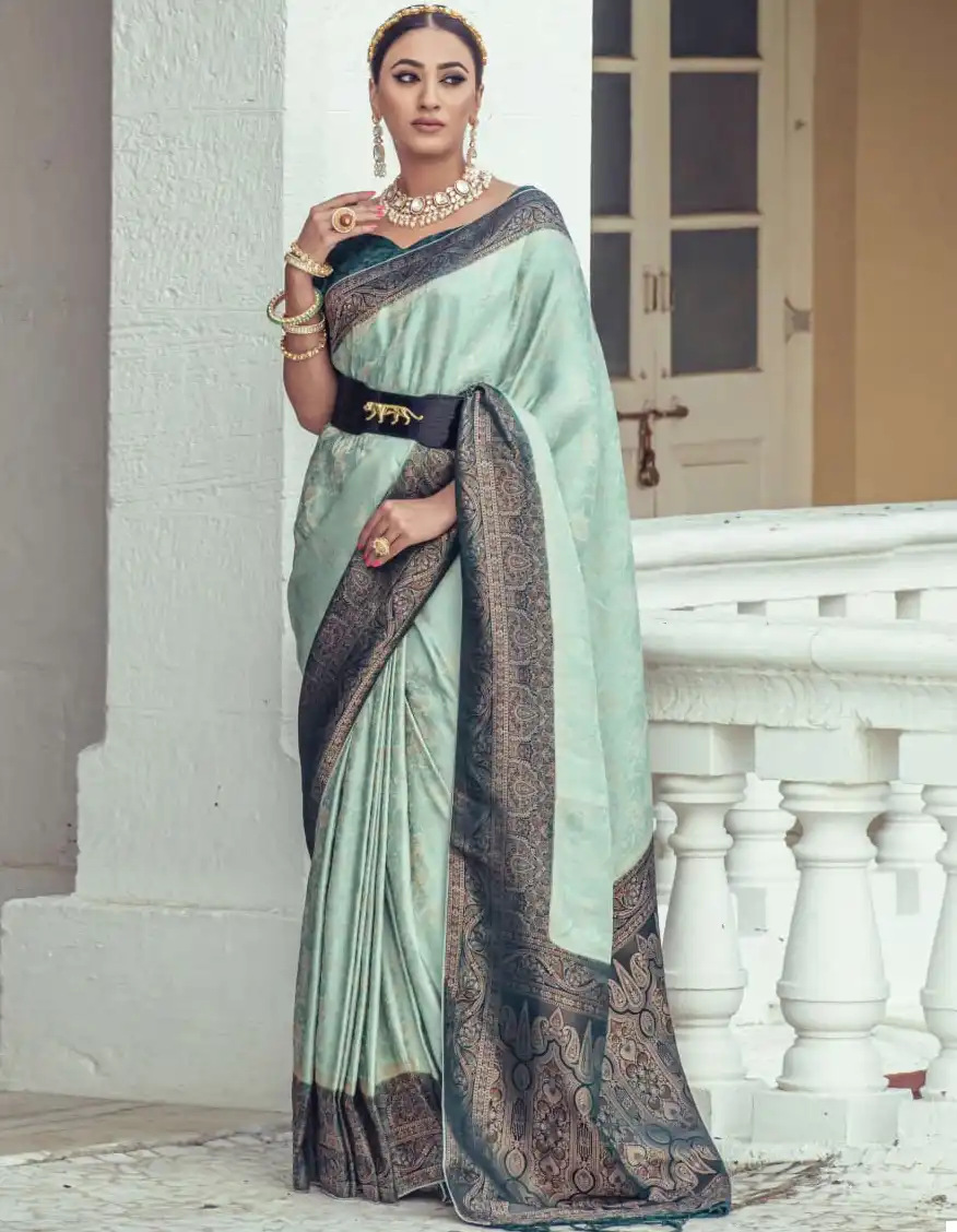Kira Kasha Mashroom Satin Wholesale Fancy Sarees Catalog