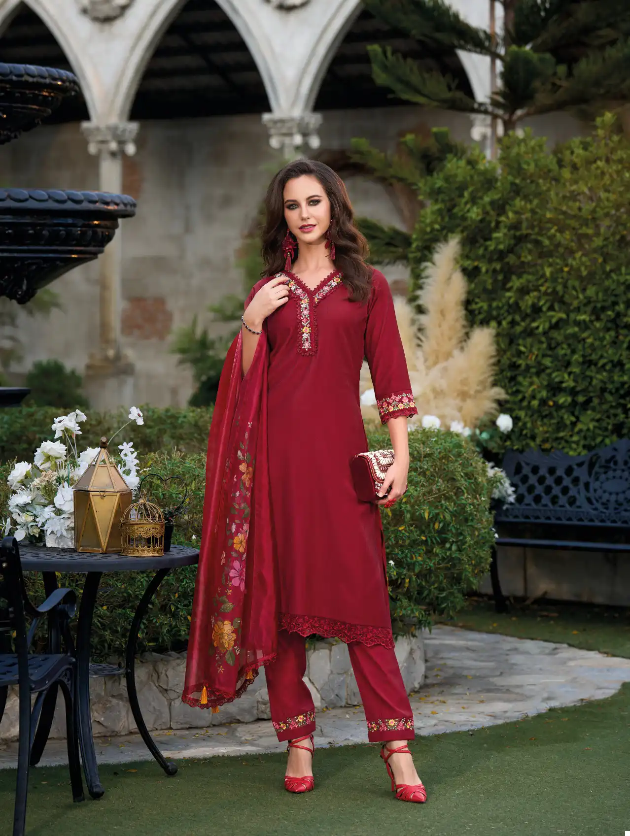 Lily & Lali Malvika Viscose Wholesale Designer Readymade Salwar Suit Catalog - Image 2