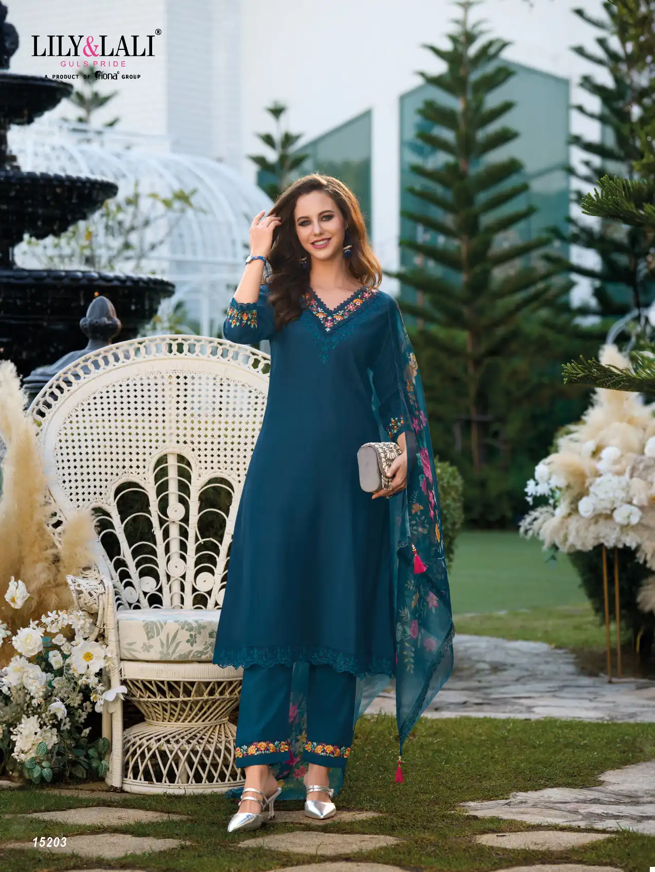 Lily & Lali Malvika Viscose Wholesale Designer Readymade Salwar Suit Catalog - Image 3