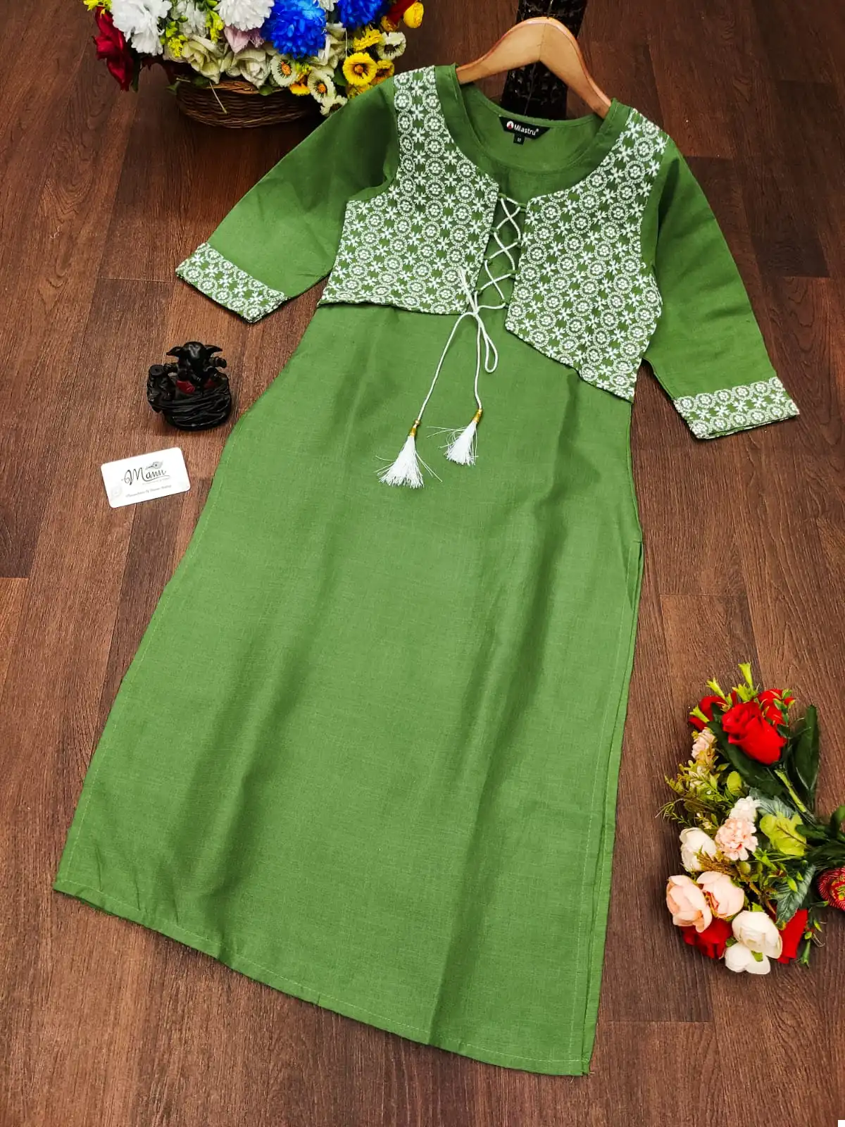 Maan Devi 2 Pure Ruby Cotton Wholesale Fancy Kurtis - Image 6