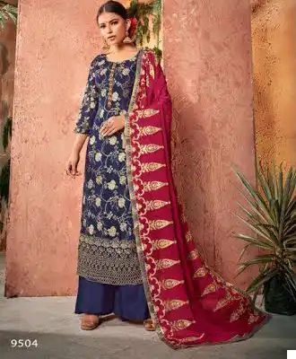 Maisha Moksh Pure Dola Zequard Butta Wholesale Designer Salwar Suit Catalog - Image 4