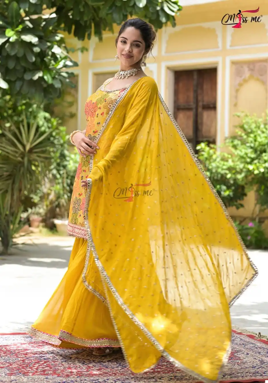 Miss Me Yellow Haldi Heavy Georgette Wholesale Designer Readymade Salwar Suit — Wholesale Salwar Suits, MPA wholesale from Surat - Gallery Image 3