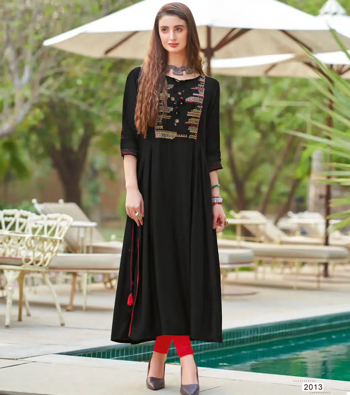 Mittoo Mullberry Heavy Rayon Wholesale Long Kurtis Catalog