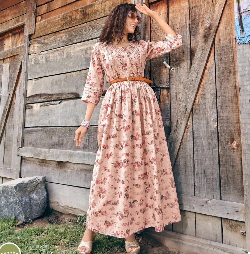 Wanna Muskaan Pure Mull Cotton Wholesale Long Kurtis Catalog