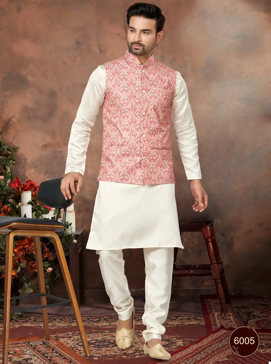 Outluk Wedding Collection Vol 6 Heavy Cotton Wholesale Modi Jacket Kurta Pajama Catalog