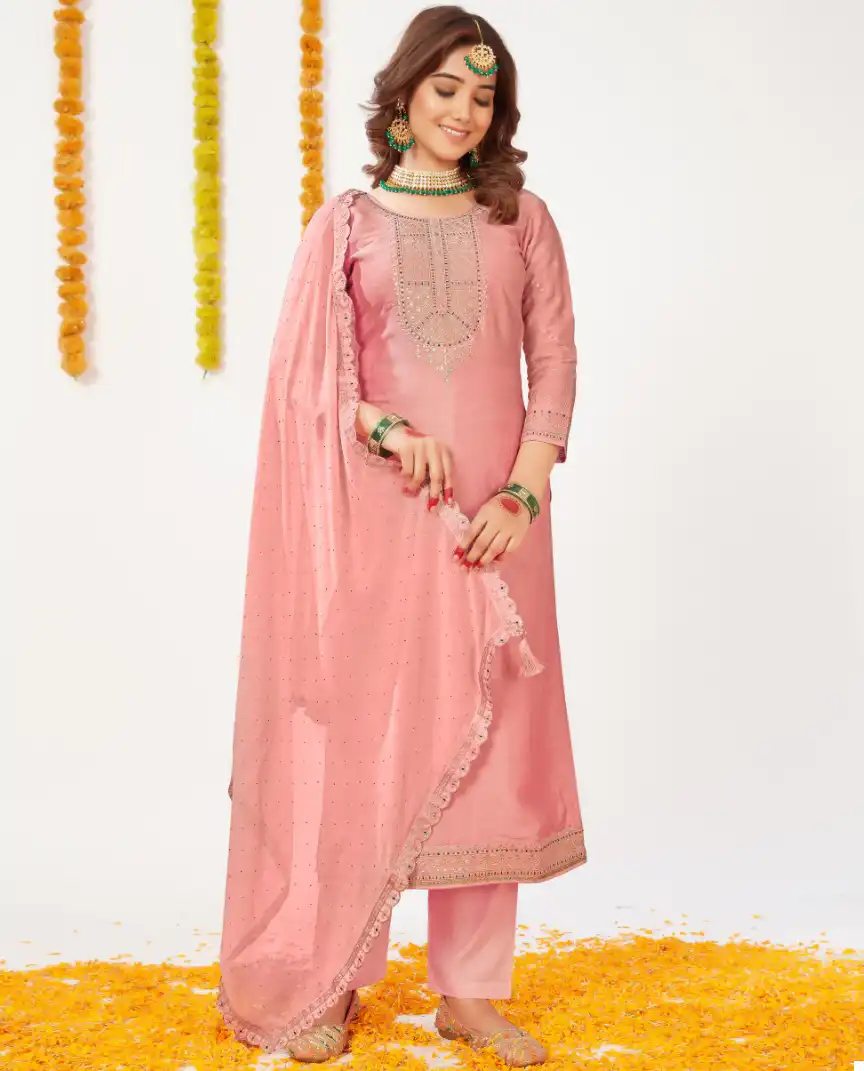 Panch Ratna Karra Shimar Silk Wholesale Salwar Suit Catalog