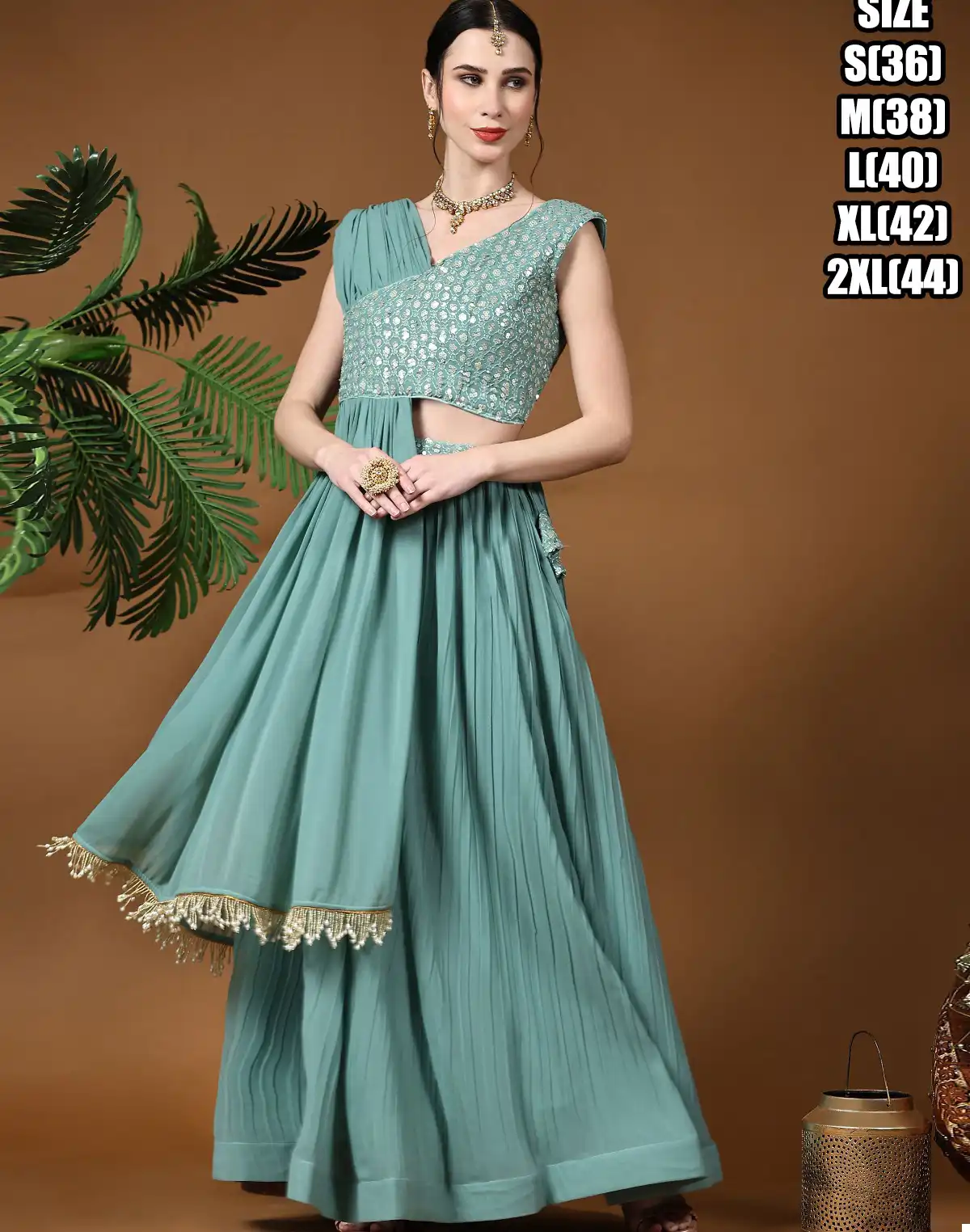 Vardan Ethnic Presenting Heavy Georgette Embroidery Drapping Style Lehenga Heavy Georgette Wholesale Lehenga Catalog