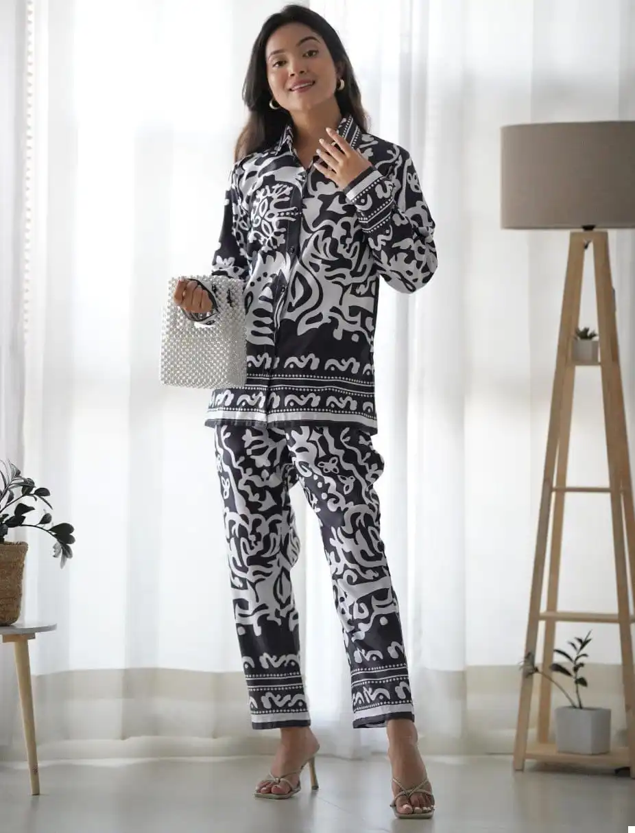 VE Co-Ords-10 Heavy Satin Wholesale Co-Ord Set