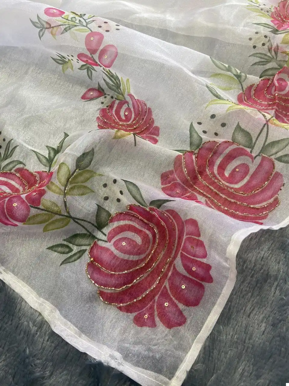 VE-1097 Premium Taby Silk Wholesale Saree - Image 2