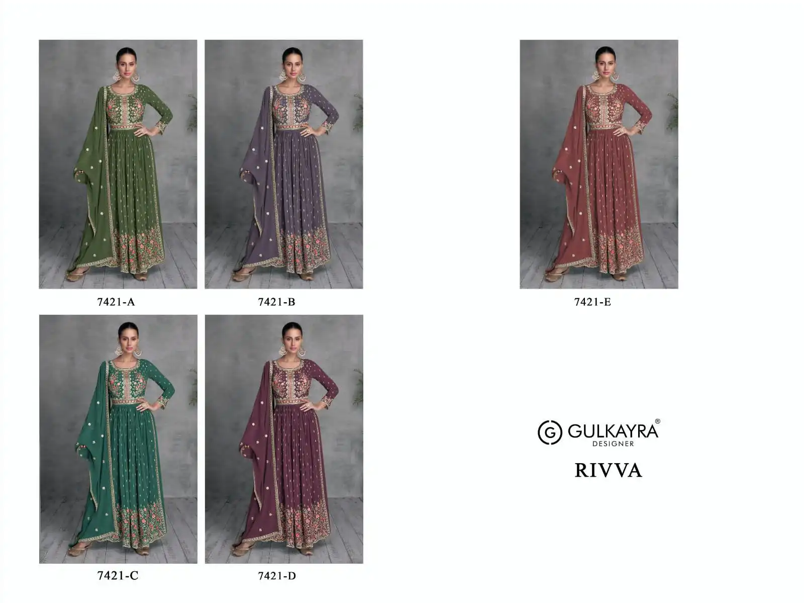 Gulkayra Rivva Real Georgette Wholesale Readymade Designer Suit Catalog - Image 6
