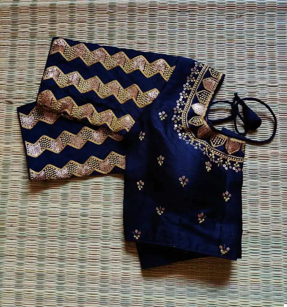 VE Kesari Heavy Phontom Silk Wholesale Bridal Work Blouse Catalog