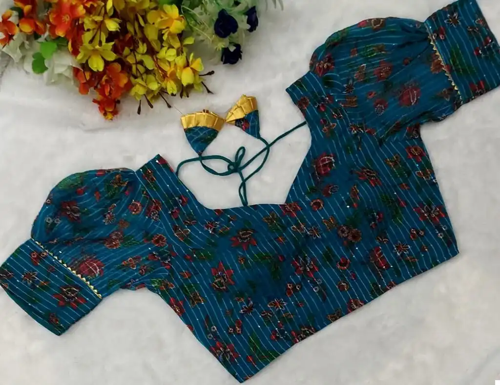 VE Divya 3 Georgette Wholesale Fancy Blouse Catalog - Image 6