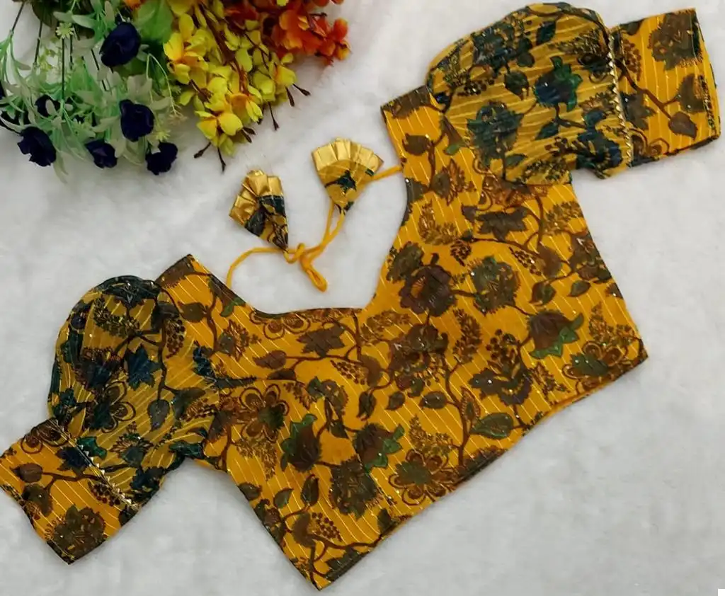 VE Divya 3 Georgette Wholesale Fancy Blouse Catalog - Image 7