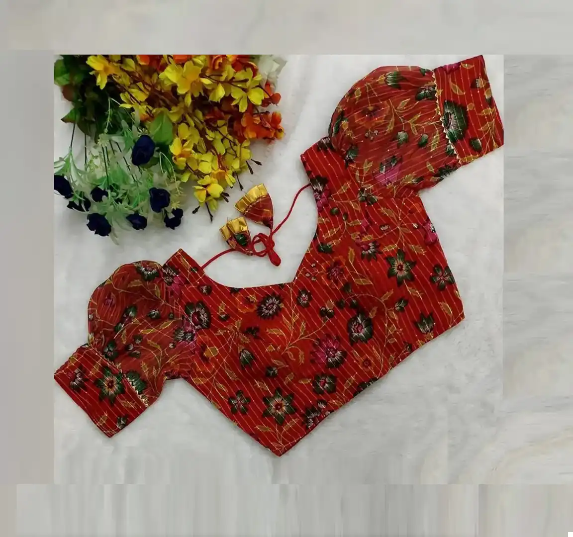 VE Divya 3 Georgette Wholesale Fancy Blouse Catalog