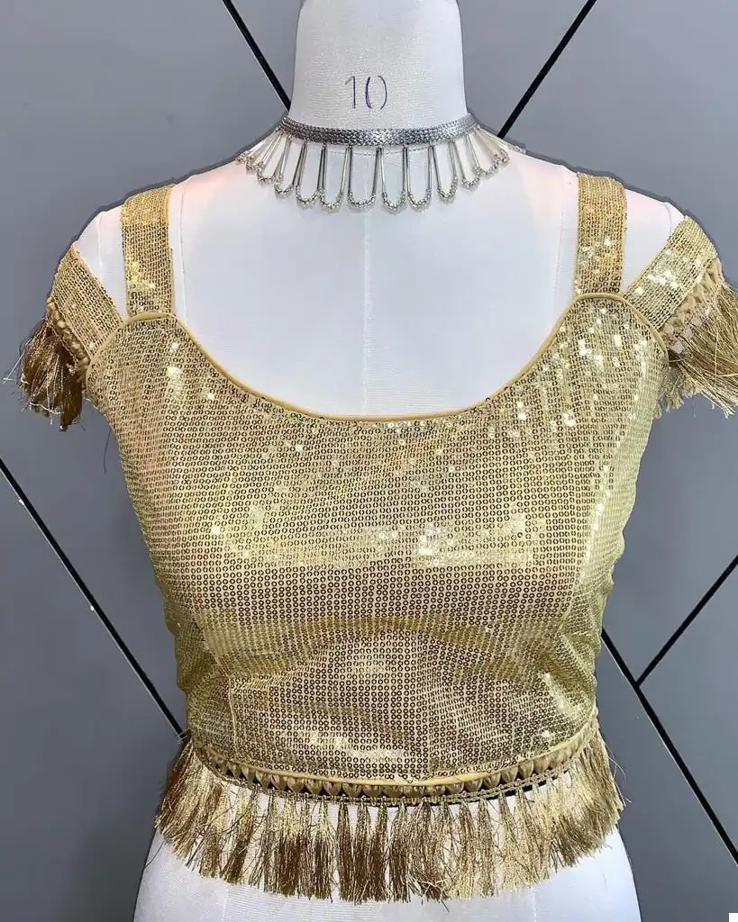 VE Zara Net Wholesale Sequins Blouse Catalog - Image 6