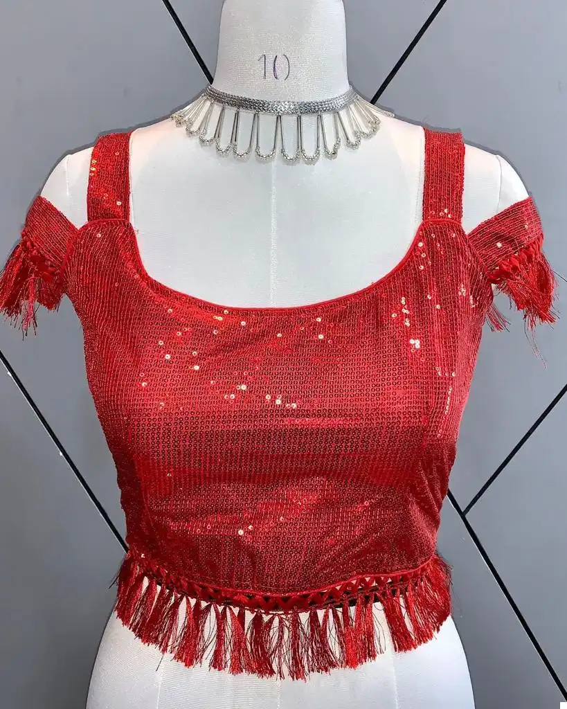 VE Zara Net Wholesale Sequins Blouse Catalog - Image 10