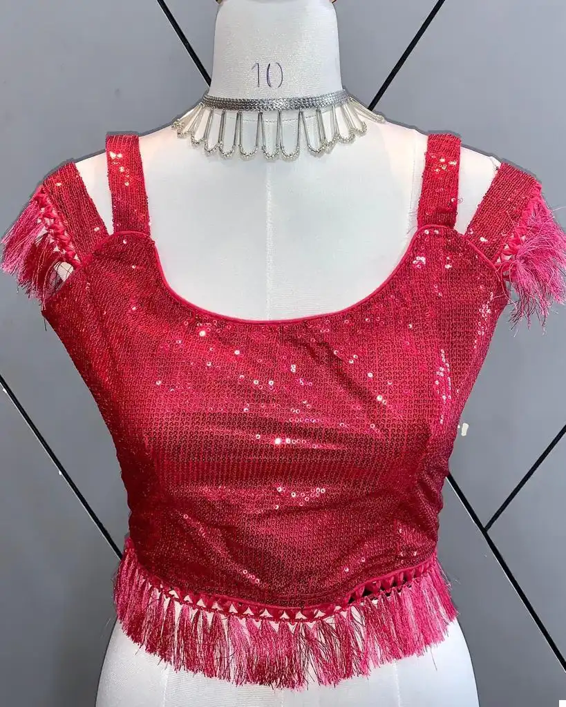 VE Zara Net Wholesale Sequins Blouse Catalog - Image 9