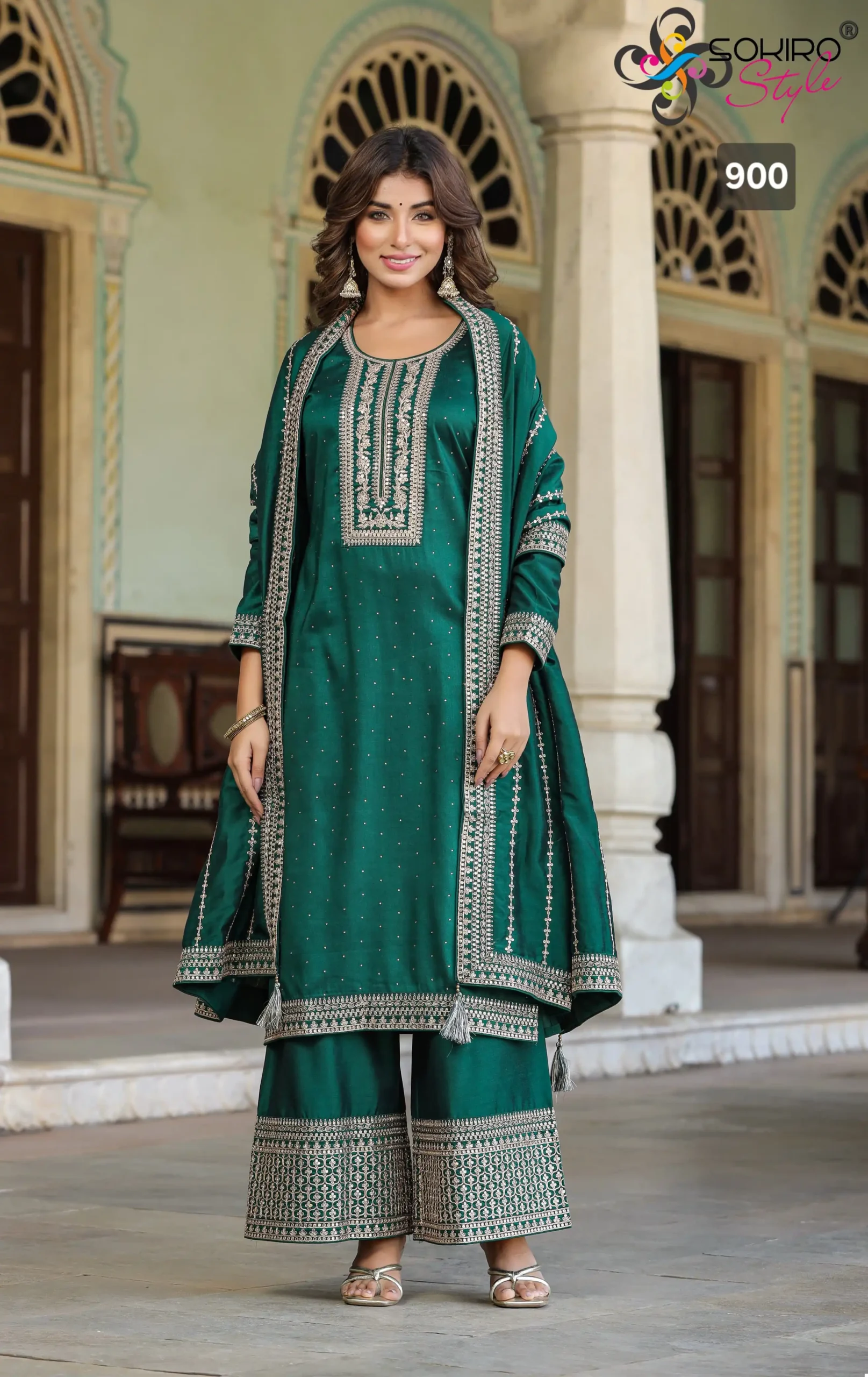 Sokiro Ruhi Silk Blend Wholesale Readymade Suit Catalog - Image 2