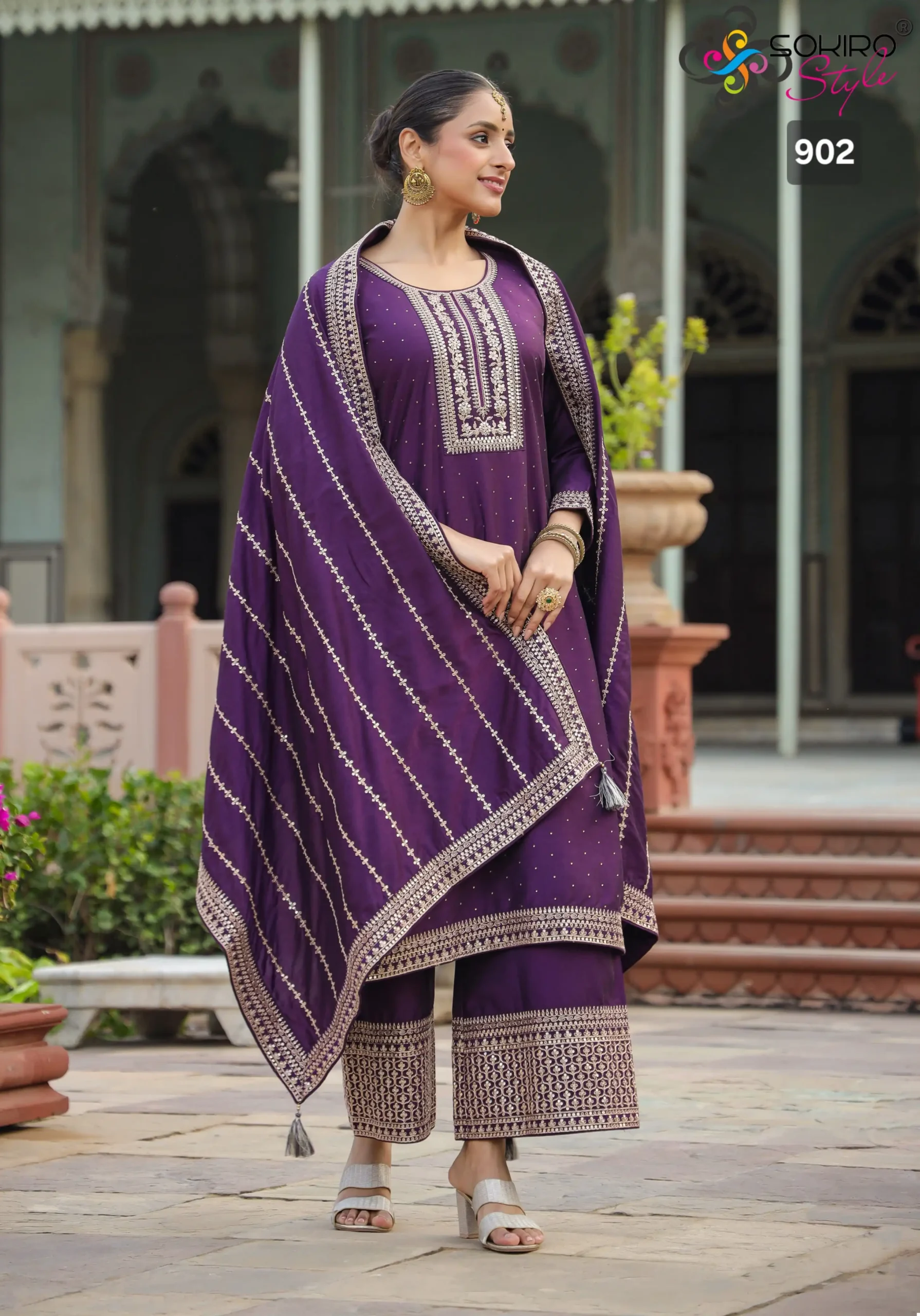 Sokiro Ruhi Silk Blend Wholesale Readymade Suit Catalog - Image 3