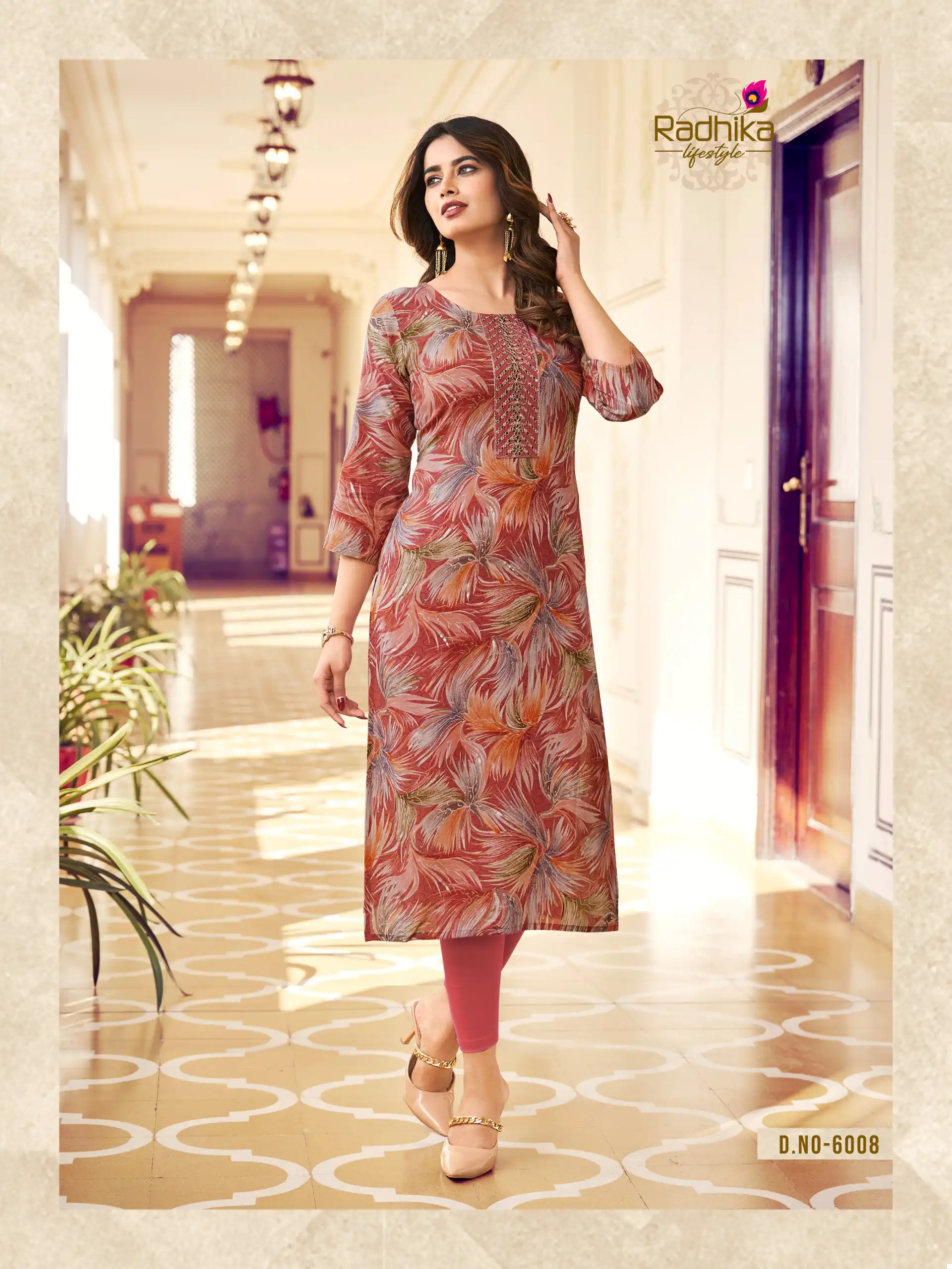 Radhika Lifestyle Pahel Vol 6 Rayon Print Wholesale Kurtis Catalog - Image 6