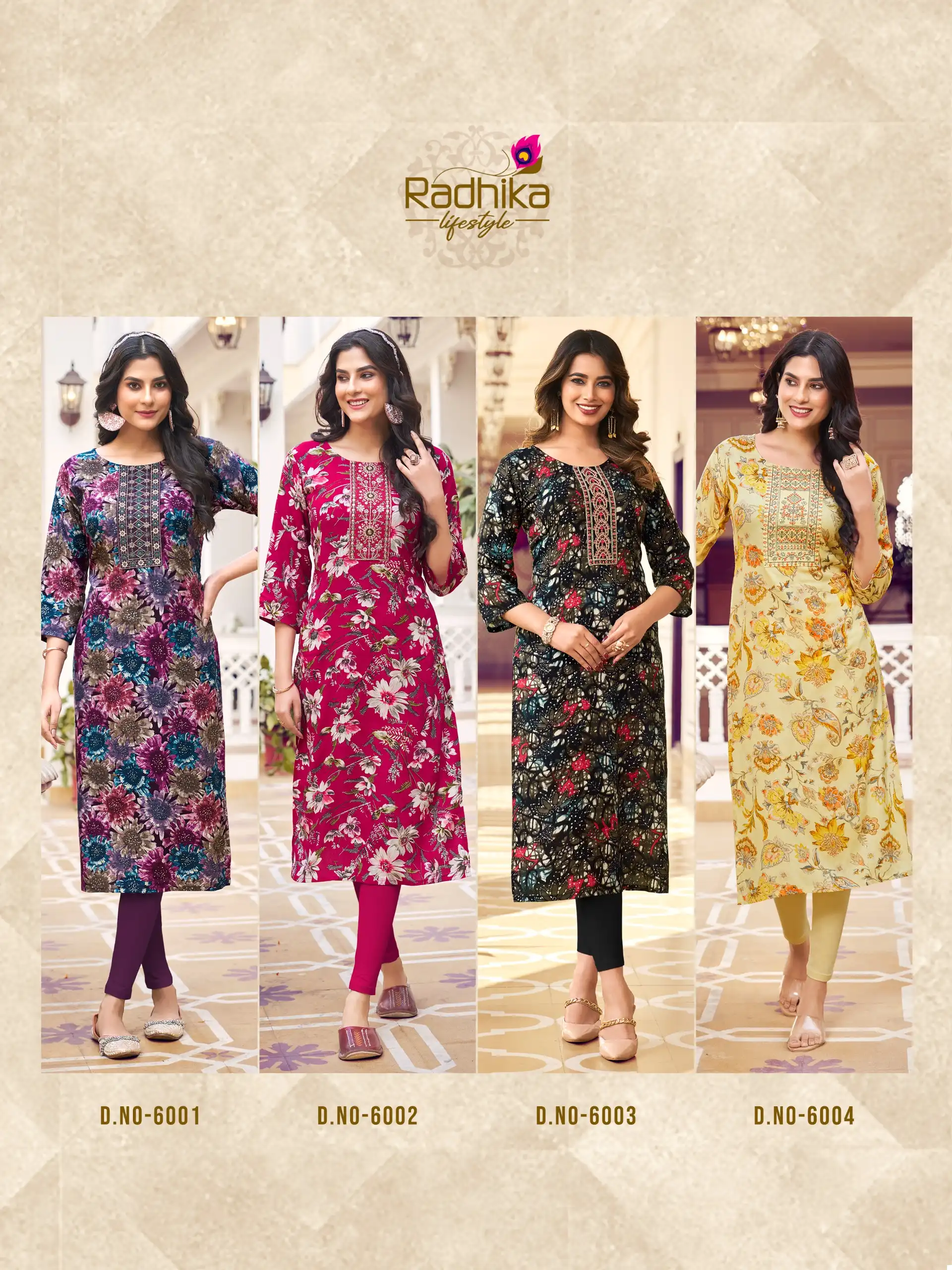 Radhika Lifestyle Pahel Vol 6 Rayon Print Wholesale Kurtis Catalog - Image 9