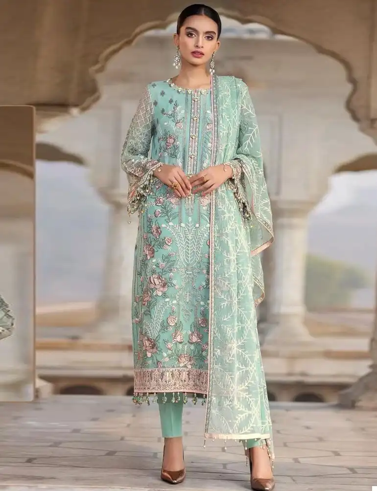 Ramsha R-603 Nx Georgette Wholesale Pakistani Salwar Suit Catalog
