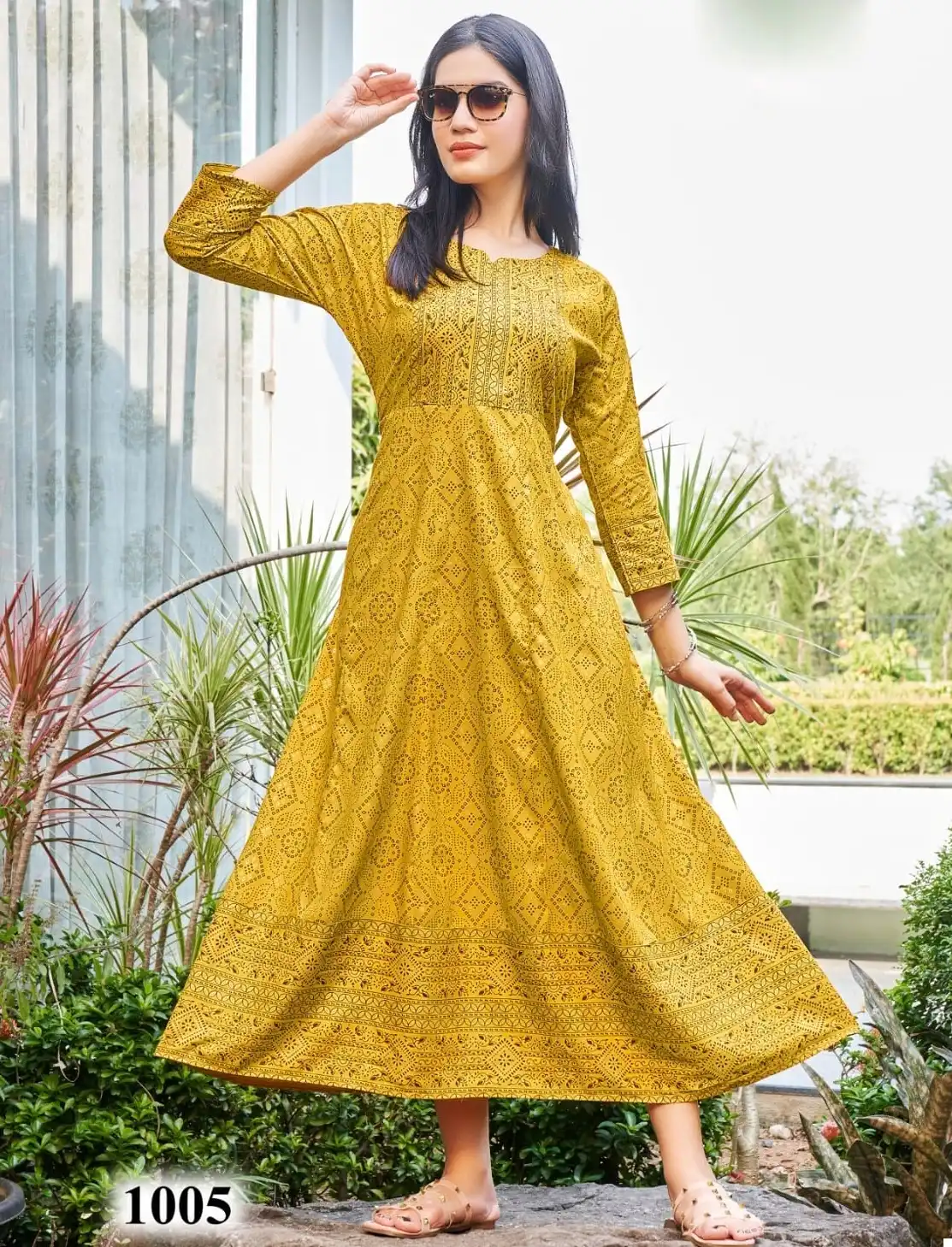 Rangjyot Namrata 14 Kg Rayon Wholesale Long Gown Catalog