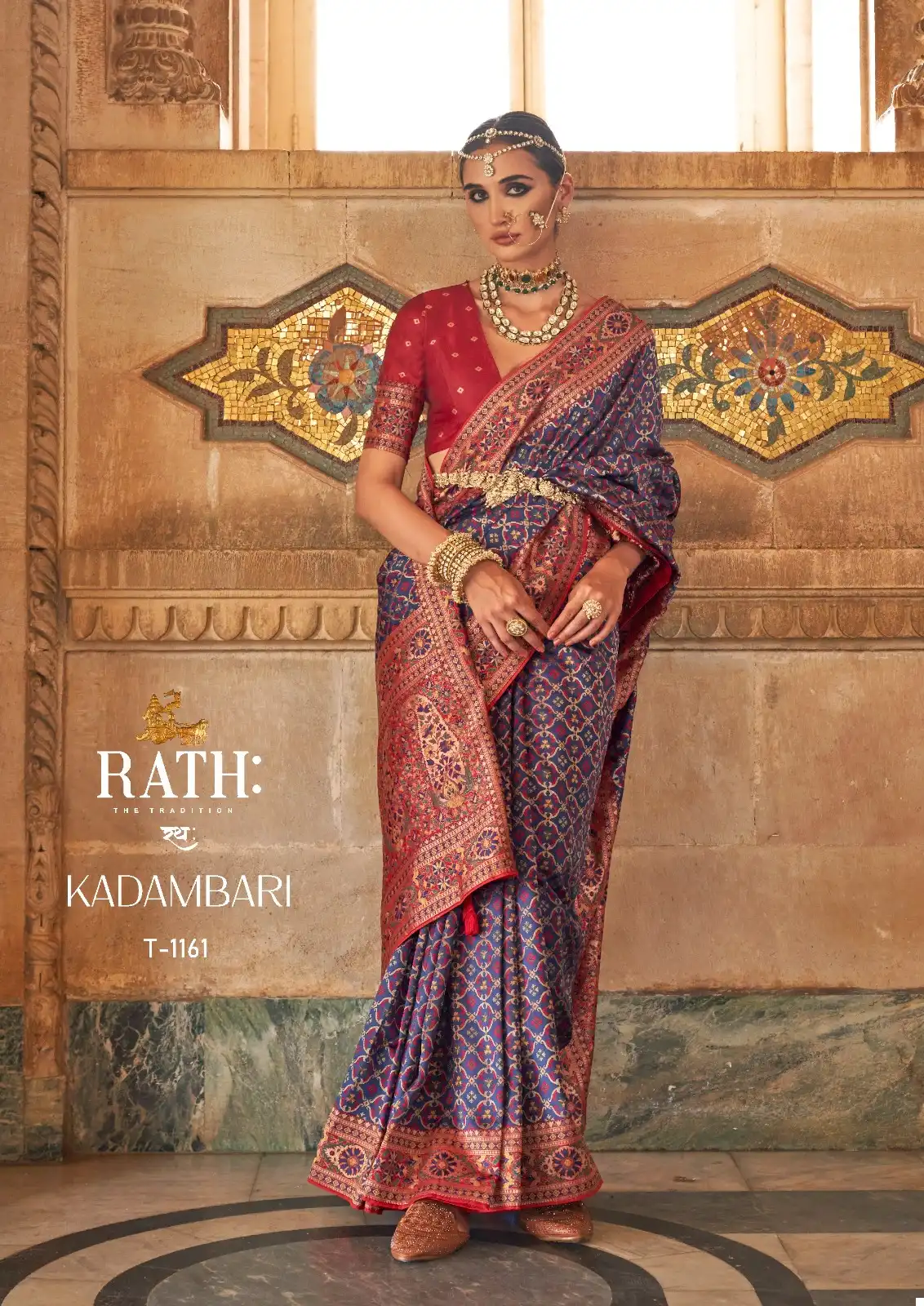 Rath Kadambari B.C.P Silk Fabric Sarees Wholesale Catalog - Image 2