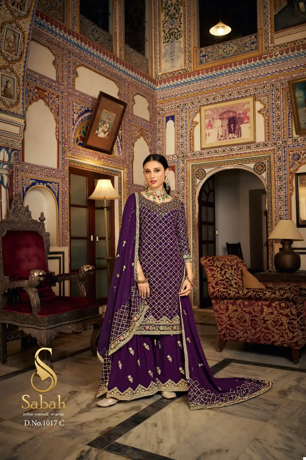 Sabah Zeel Heavy Chinon Wholesale Designer Salwar Suit Catalog - Image 3