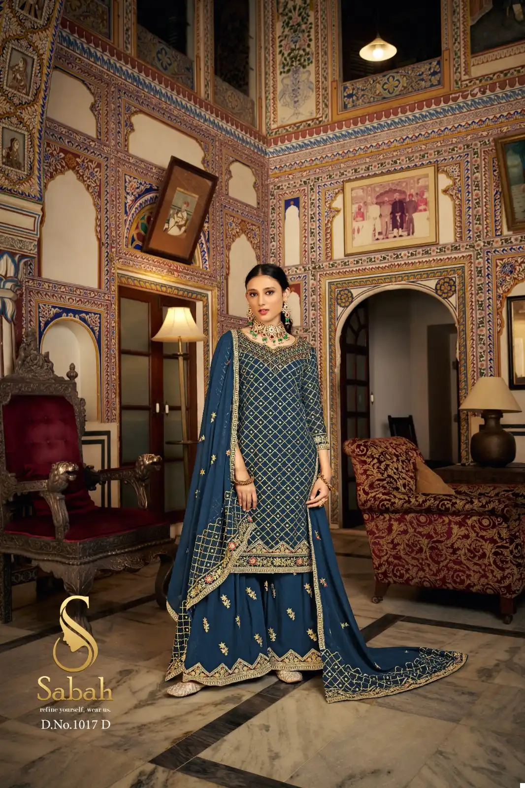 Sabah Zeel Heavy Chinon Wholesale Designer Salwar Suit Catalog - Image 4