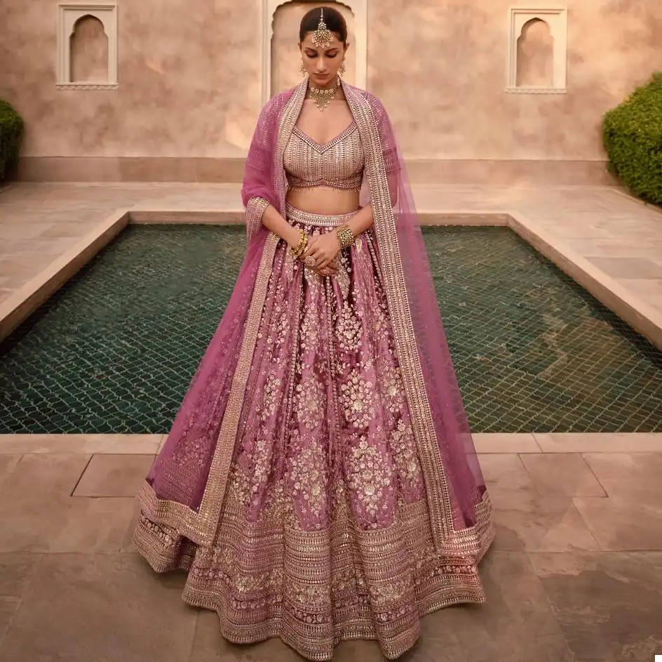 Sayuri Designer Heritage Pure Silk Wholesale Bridal Lehenga Catalog