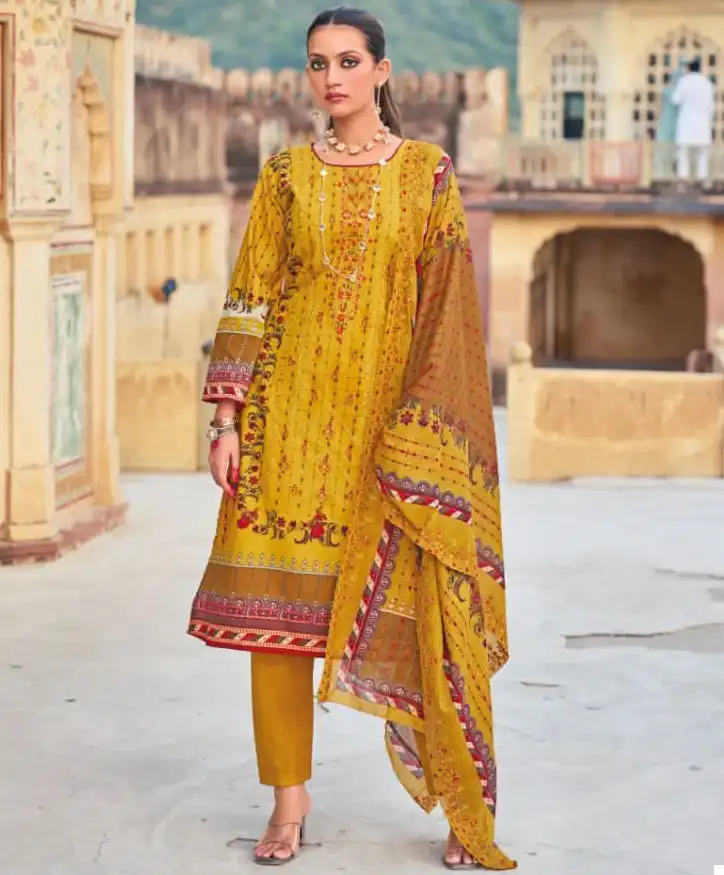 Shree Fabs Binsaeed Lawn Collection Vol 9 Pure Cotton Lawn Wholesale Pakistani Salwar Suit Catalog