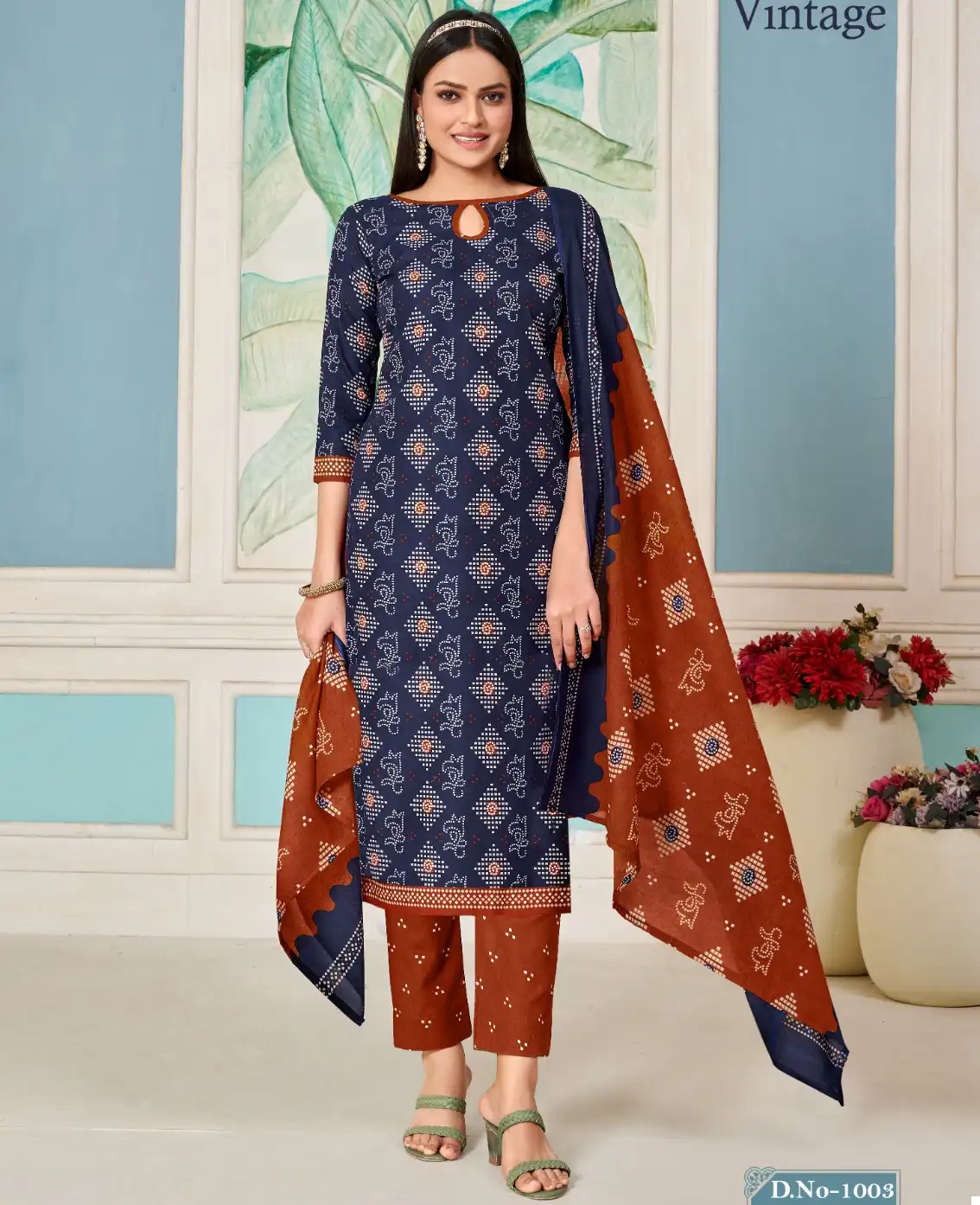 Skt Suits Vintage Soft Cotton Wholesale Salwar Suit Catalog