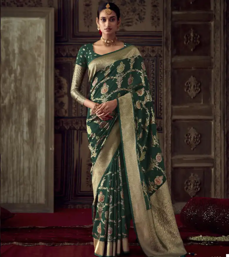 Kimora Sunehari 20 Roopkala Banarasi Crepe Georgette Wholesale Sarees Catalog — Wholesale Sarees, Kimora wholesale from Surat — view 1