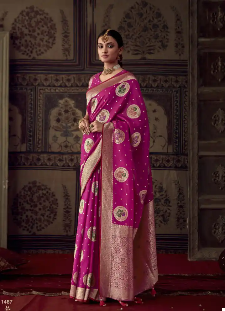 Kimora Sunehari 20 Roopkala Banarasi Crepe Georgette Wholesale Sarees Catalog — Wholesale Sarees, Kimora wholesale from Surat - Gallery Image 6
