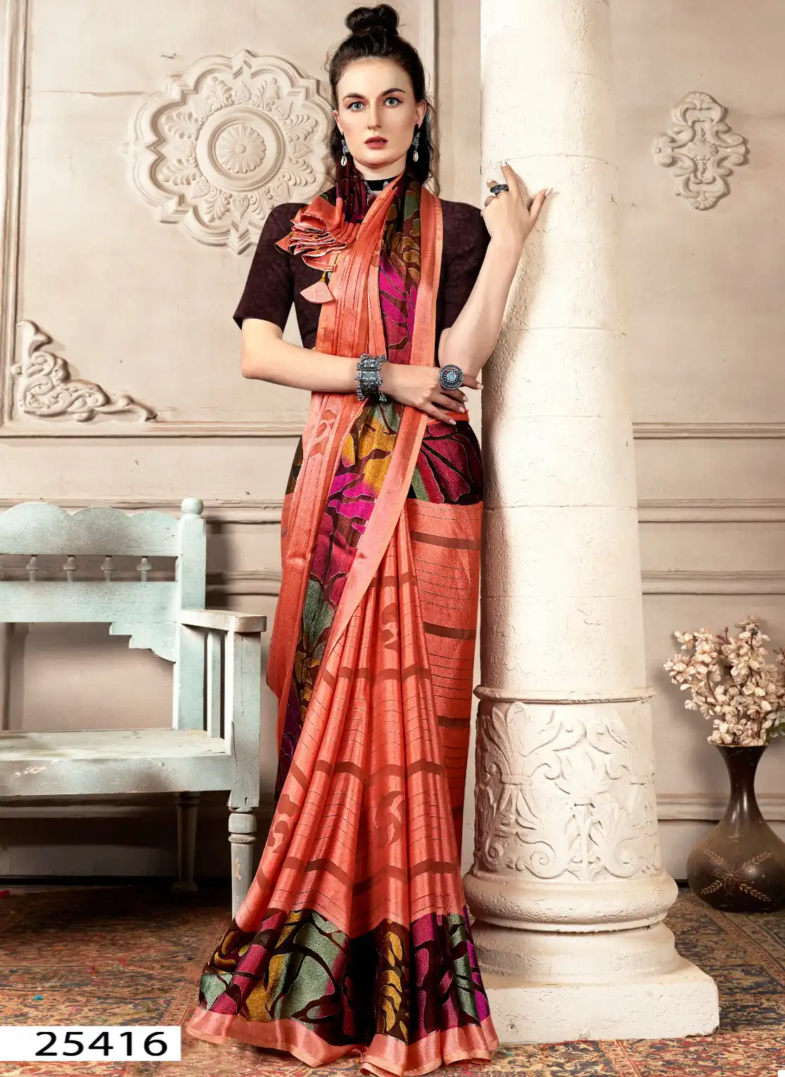 Vallabhi Loreeta 3 Brasso Wholesale Fancy Sarees Catalog