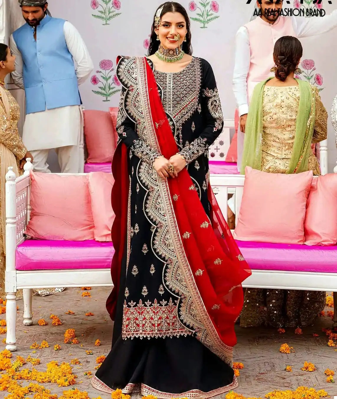 Vardan Ethnic Anamsa 286 Heavy Pure Faux Georgette Wholesale Designer Pakistani Suit