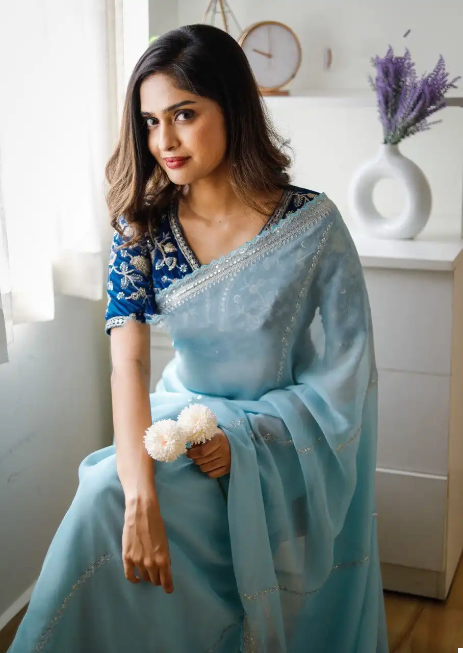 Vardan Ethnic Cadbury Silk Soft Organza Wholesale Fancy Sarees Catalog — Wholesale Sarees, MPA wholesale from Surat - Gallery Image 5