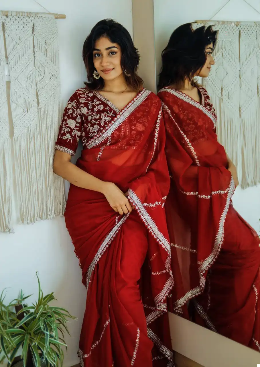 Vardan Ethnic Cadbury Silk Soft Organza Wholesale Fancy Sarees Catalog — Wholesale Sarees, MPA wholesale from Surat - Gallery Image 6