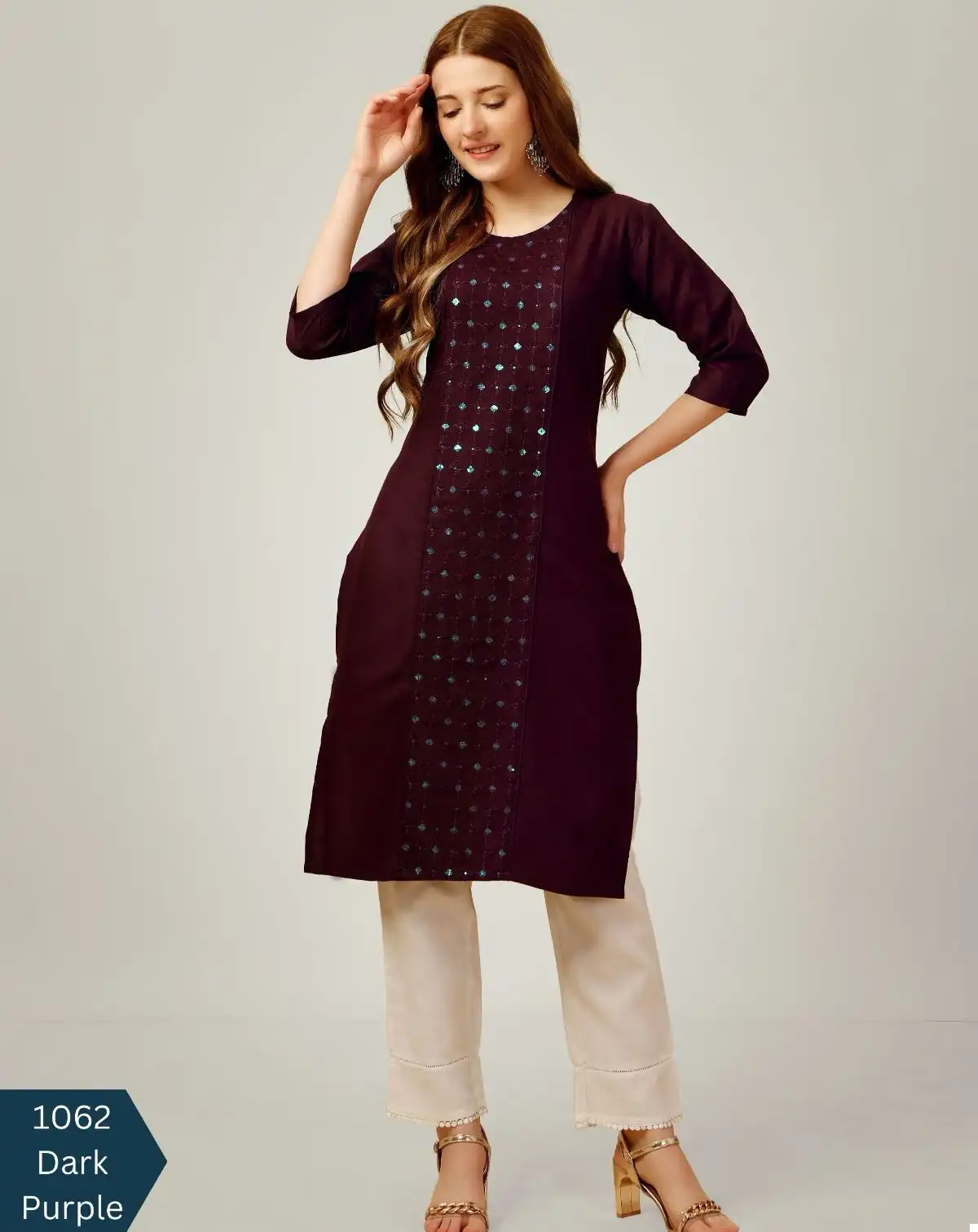 Vardan Ethnic Design No 1062 Cotton Blend Wholesale Kurti With Pant Catalog