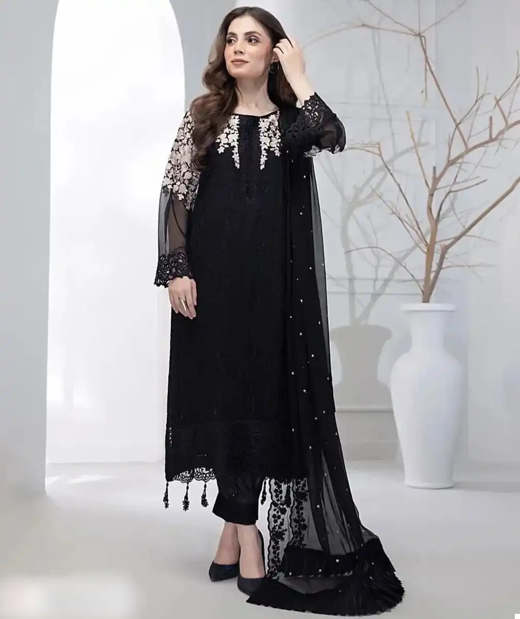 Vardan Ethnic Dhk 1249 Heavy Faux Georgette Wholesale Pakistani Readymade Salwar Suit