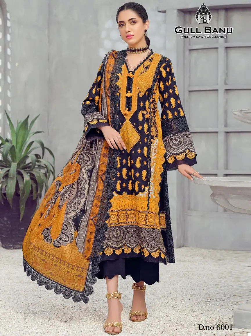 Vardan Ethnic Gull Banu Vol 6 Heavy Lawn Cotton Wholesale Pakistani Salwar Suit Catalog