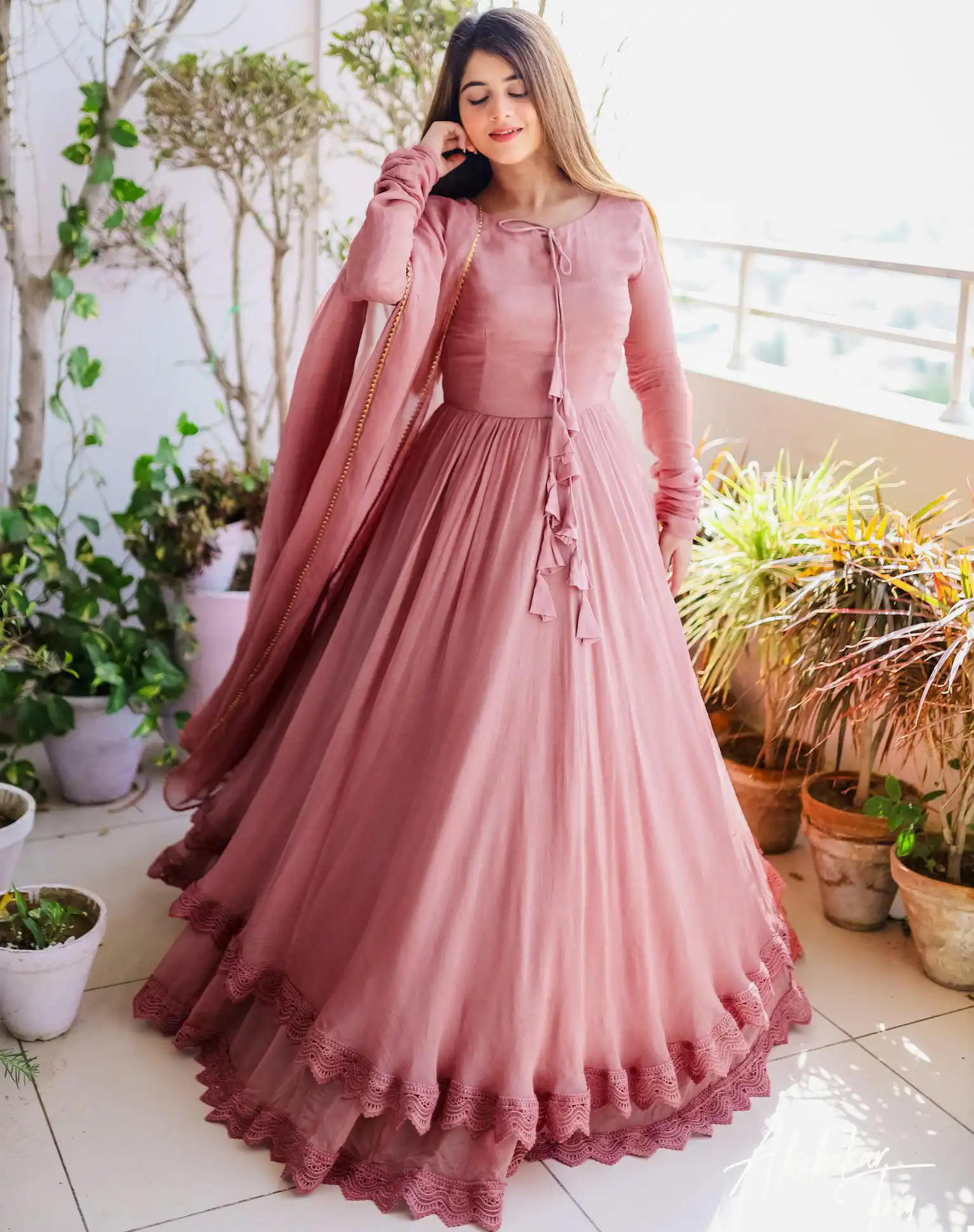 Vardan Ethnic Kd 1392 Faux Georgette Wholesale Fancy Gown With Dupatta Catalog