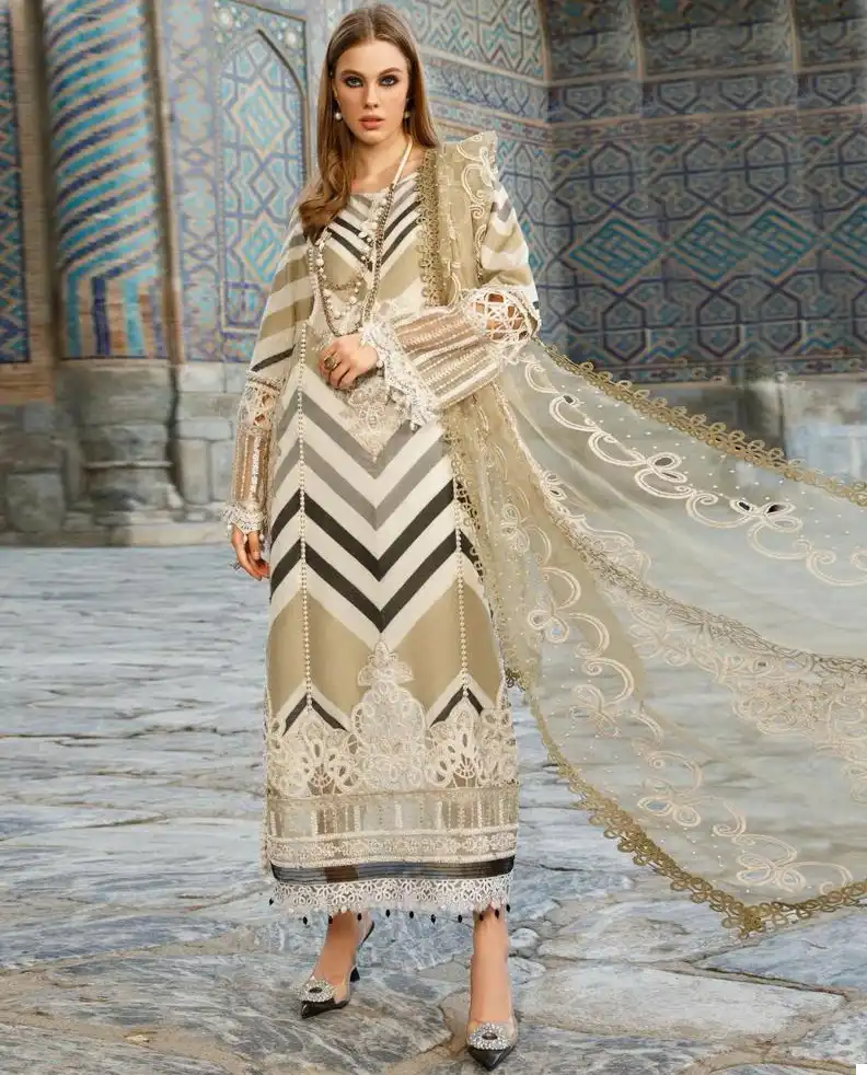 Vardan Ethnic R-7002 & R-7003 Cambric Cotton Wholesale Pakistani Salwar Suit Catalog