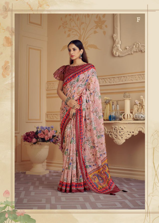 Vardan Ethnic Rachana Vol 1 Cotton Sequence Wholesale Sarees Catalog - Image 2