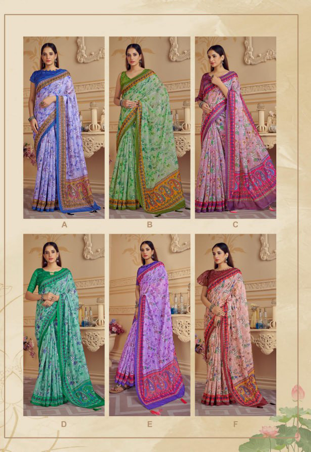 Vardan Ethnic Rachana Vol 1 Cotton Sequence Wholesale Sarees Catalog - Image 7