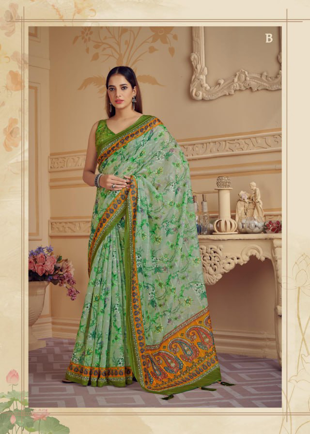 Vardan Ethnic Rachana Vol 1 Cotton Sequence Wholesale Sarees Catalog - Image 5